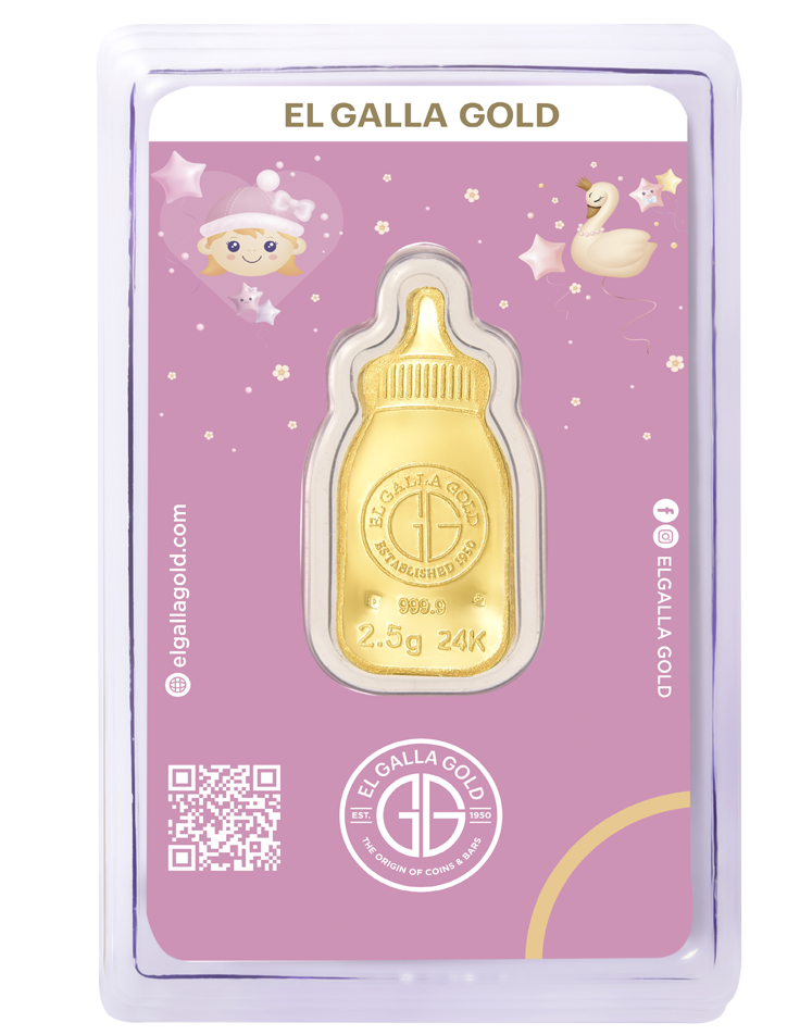 2.5gr Gold Baby Bottle (Girl) product